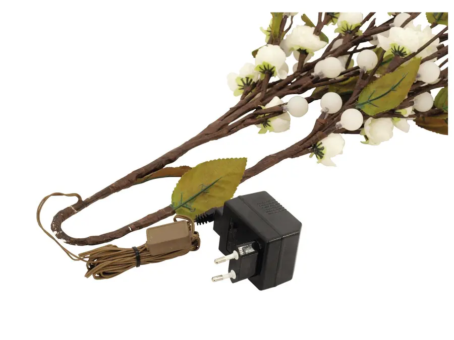 Europalms Camellia bow, with LEDs white, 50cm 