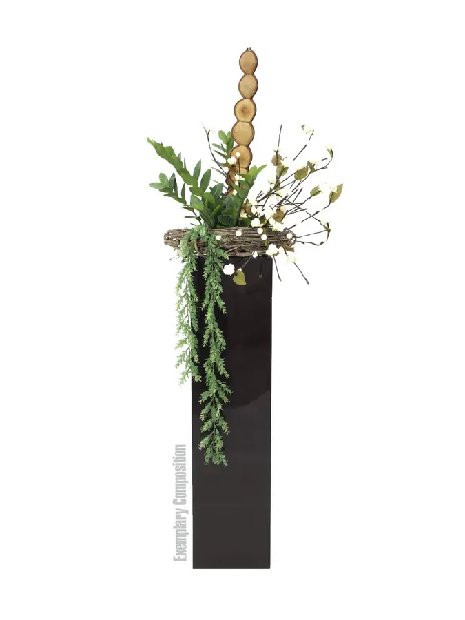 Europalms Camellia bow, with LEDs white, 50cm 