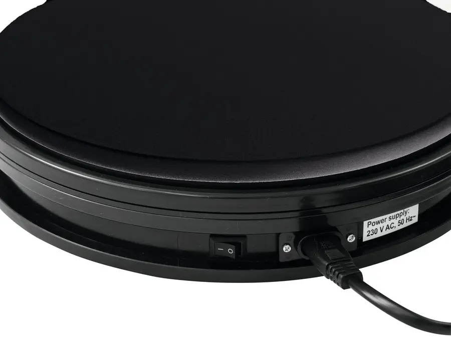 Europalms Rotary Plate 25cm up to 25kg black 