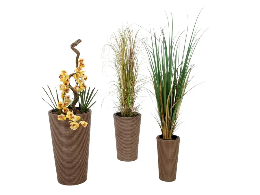 Europalms Deco pot set "INDIA" 74/54/44cm 