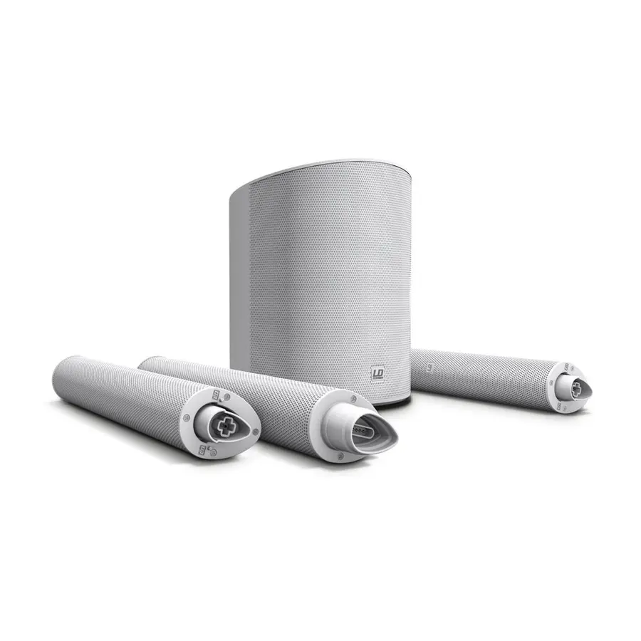 LD Systems MAUI 5 GO White Søyle-PA med batteridrift 