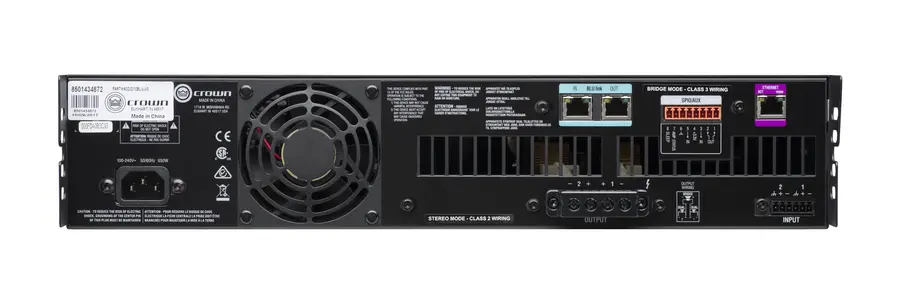 Crown CDi2 1200BL - 2 x 1200W BLU Link installasjonsforsterker 