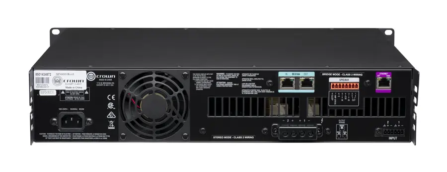 Crown CDi2 1200BL - 2 x 1200W BLU Link installasjonsforsterker 