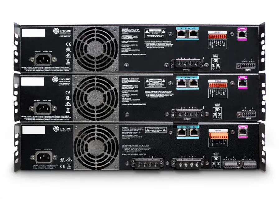 Crown CDi2 600BL, 2 x 600W BLU Link installasjonsforsterker 