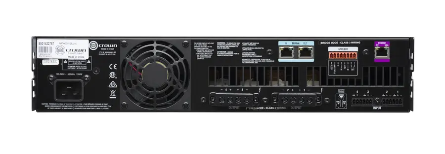 Crown CDi4 1200BL, 4 x 1200W BLU Link installasjonsforsterker 