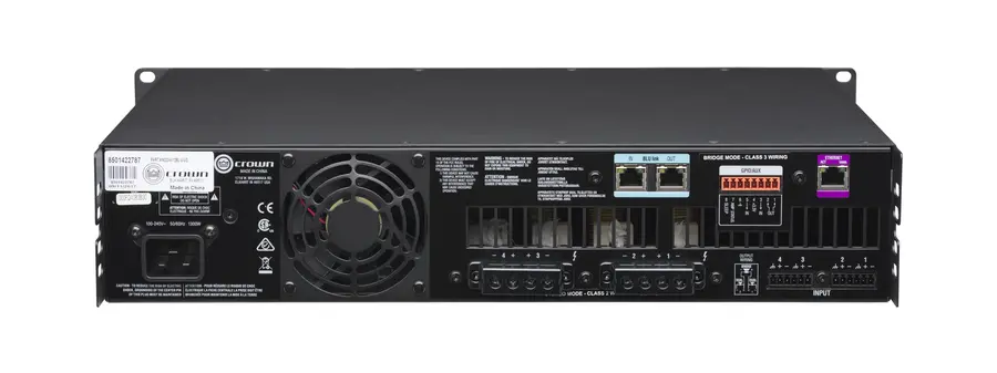 Crown CDi4 1200BL, 4 x 1200W BLU Link installasjonsforsterker 