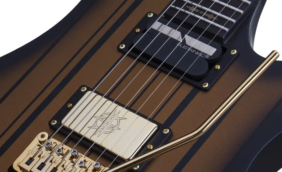 Schecter Synyster Gates Custom S Satin Gold Burst 1743 