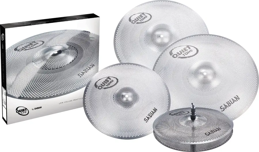 Sabian Quiet Tone Practice Cymbals Set QTPC504 - 14, 16, 18, 20 
