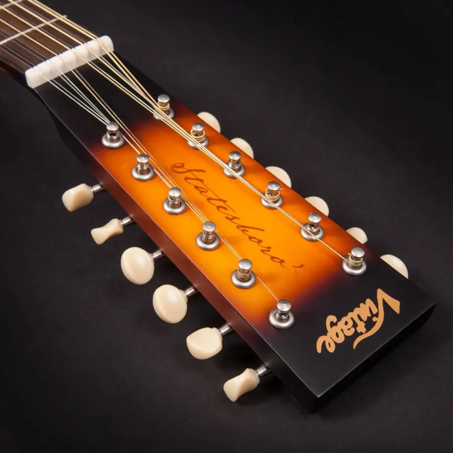 Vintage V500SB-12 "Statesboro" 12 String Satin Antique Burst 