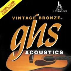 GHS VN-12L Vintage (011-048) Bronze 12-strenger Light