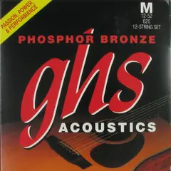 GHS 625 Phosphor (012-052) Bronze 12-String Medium