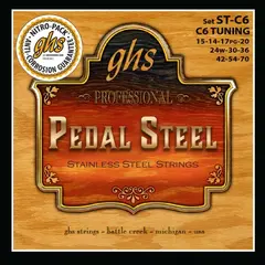 GHS ST-C6 Pedal Steel Stainless Steel (015-070) C6 10-string