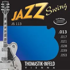 Thomastik JS113 For Electric Guitar (013-053) Jazz Swing Series Nickel flatw