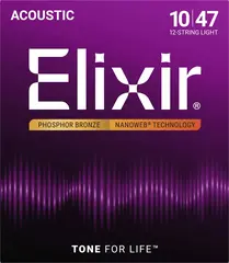 Elixir Nanoweb Ac 12-str Phosphor Bronze (010-047) 16152