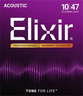 Elixir Nanoweb Ac 12-str Phosphor Bronze (010-047) 16152