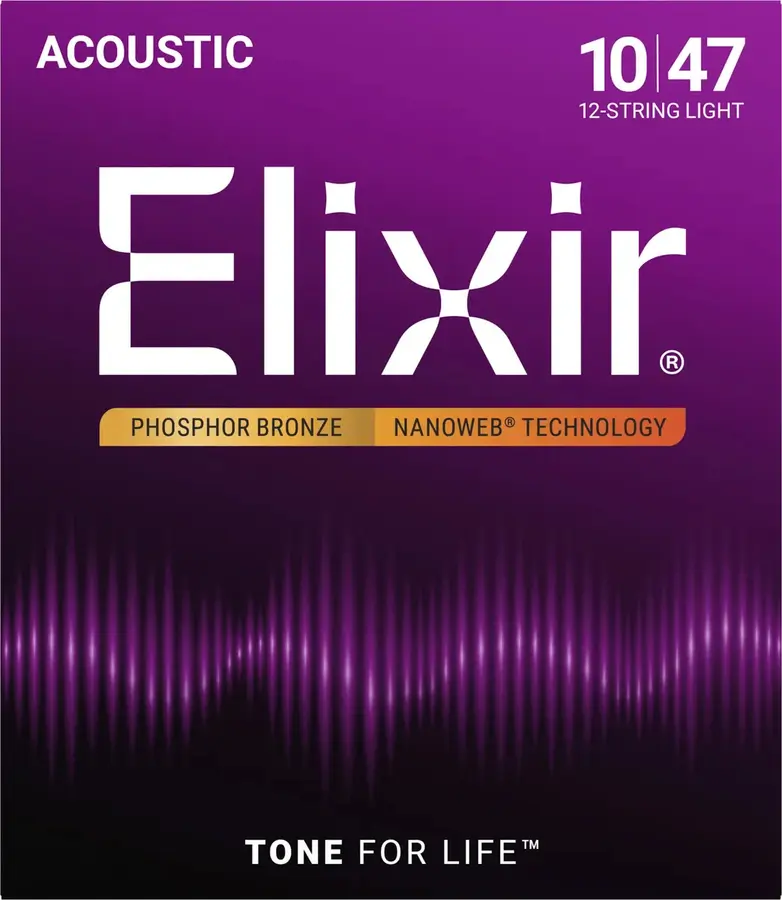 Elixir Nanoweb Ac 12-str Phosphor Bronze (010-047) 16152 