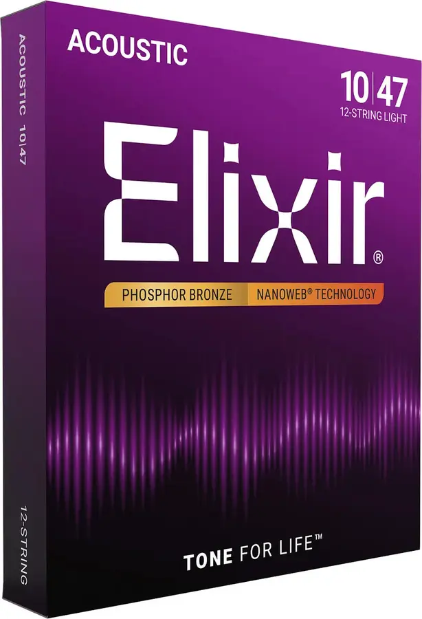 Elixir Nanoweb Ac 12-str Phosphor Bronze (010-047) 16152 