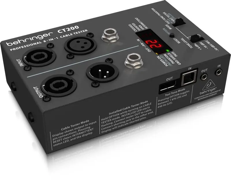 Behringer CT200 kabeltester 