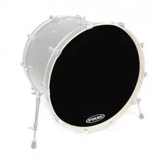Evans BD22RB-NP 22 EQ3 Resonant Black Basstrommeskinn