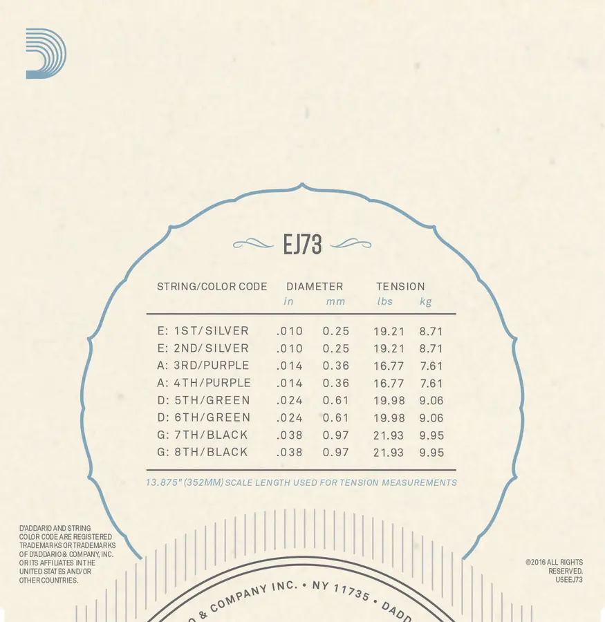D'Addario EJ73 