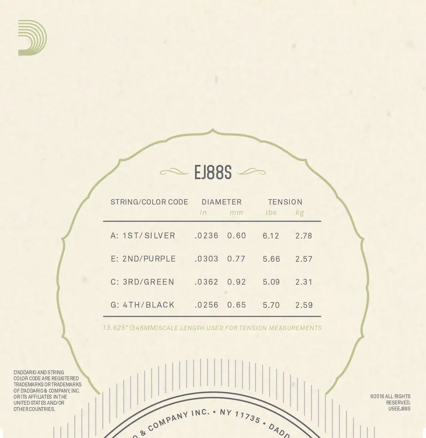 D'Addario EJ88S 