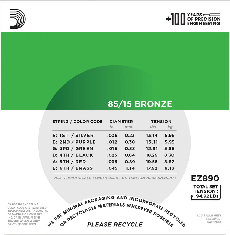 D'Addario EZ890 (009-045) 