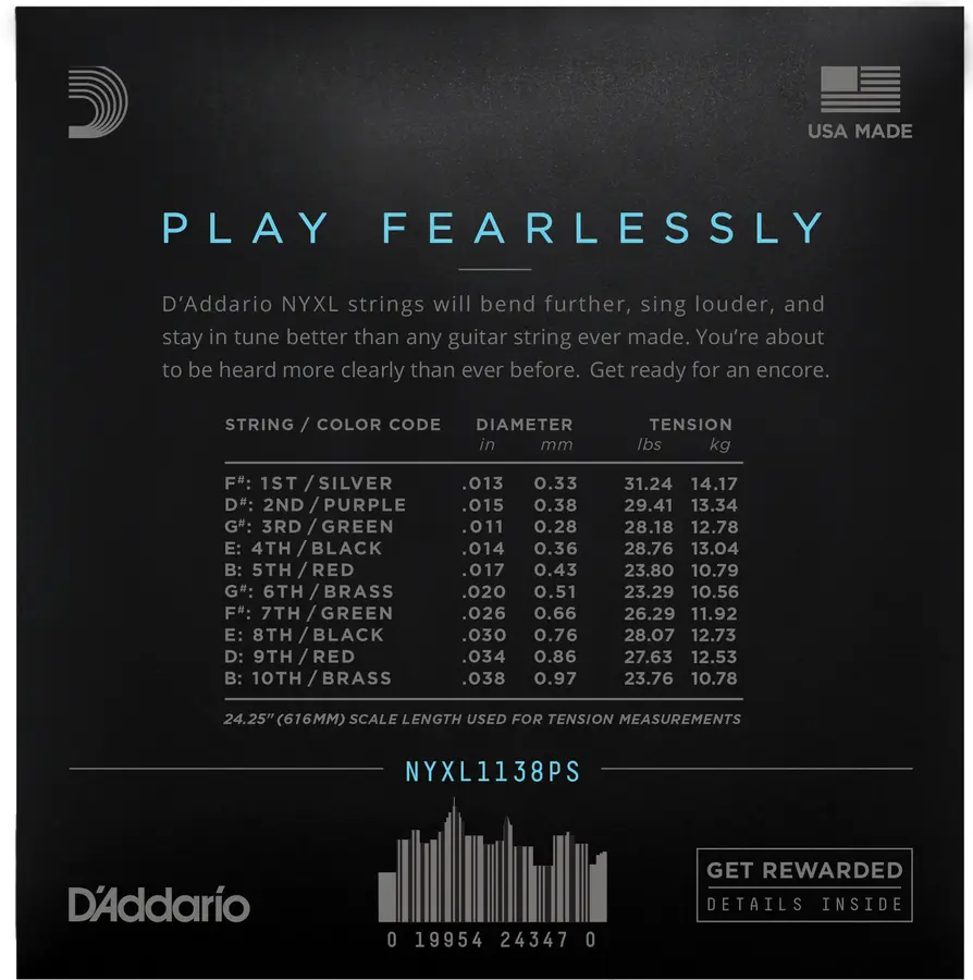 D'Addario NYXL1138PS (011-038) 