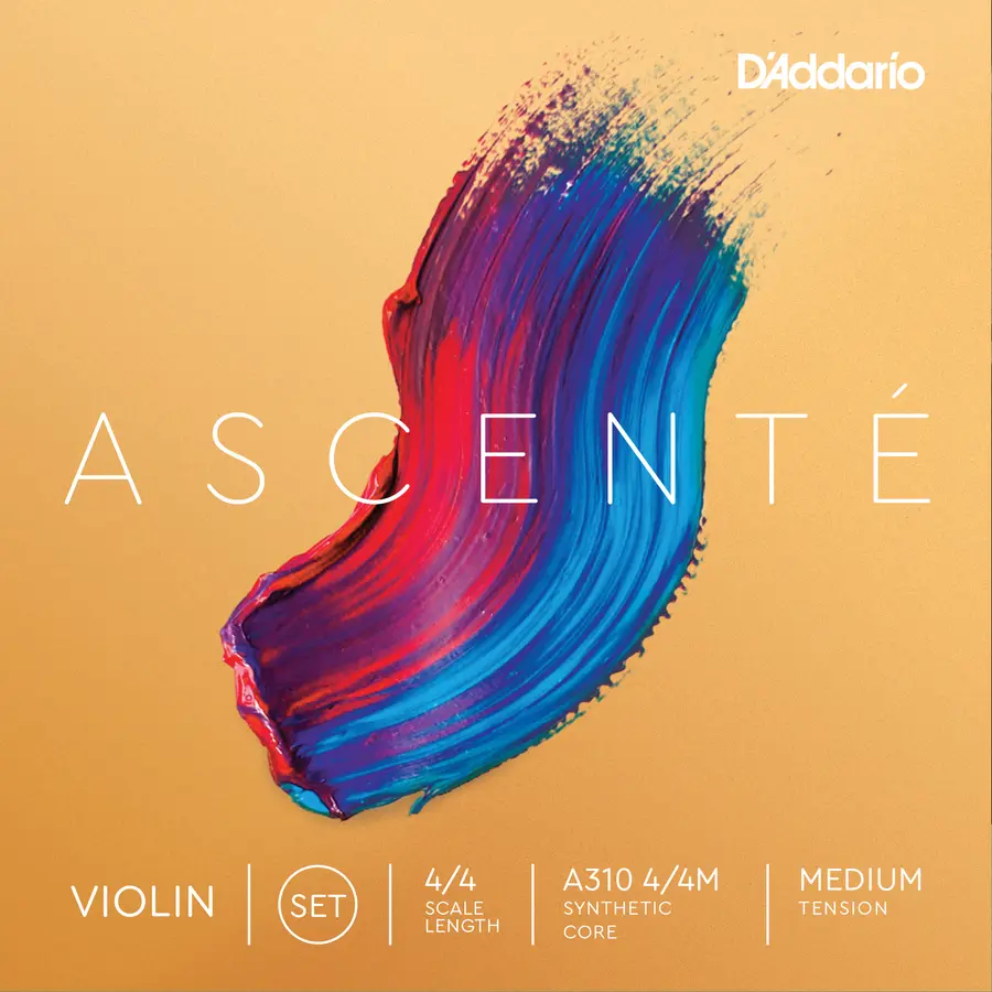 D'Addario A310 4/4M Violin Strings Ascenté Student Synth Set 4/4 Medium 