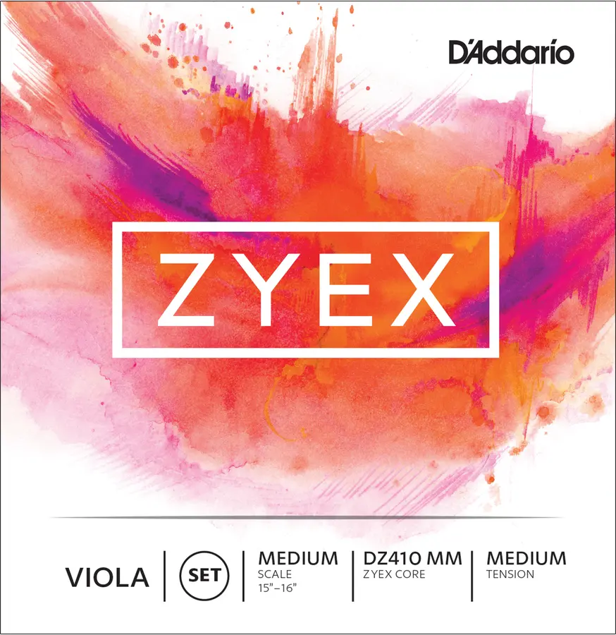 D'Addario DZ410MM Viola Strings Zyex Set coiled 