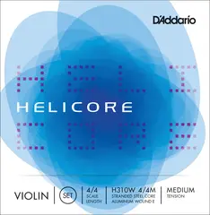 D'Addario H310W 4/4M Violin Strings Helicore Set coiled (aluminum E) Medium
