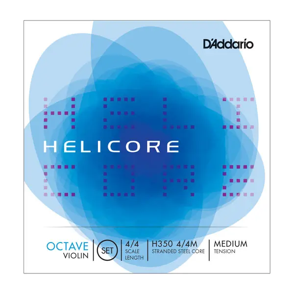 D'Addario H350 4/4M Violin Strings Helicore Octave Set Medium Tension 