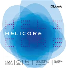 D'Addario H615 3/4M Bass String Helicore Orchestral C-(Ext. E) nickel 68