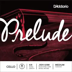 D'Addario J1011 4/4M Cello String Prelude A-nickel 4/4 36.5