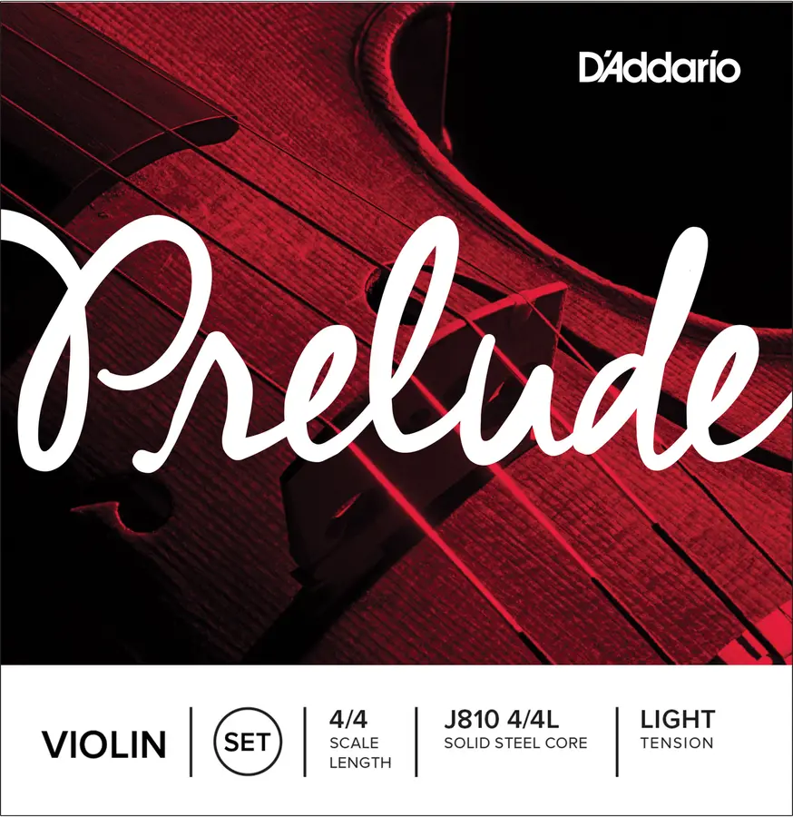 D'Addario J810 4/4L Violin Strings Prelude Set 4/4 Light Tension 