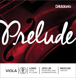 D'Addario J912LM Viola String Prelude D-aluminum Long 11.6
