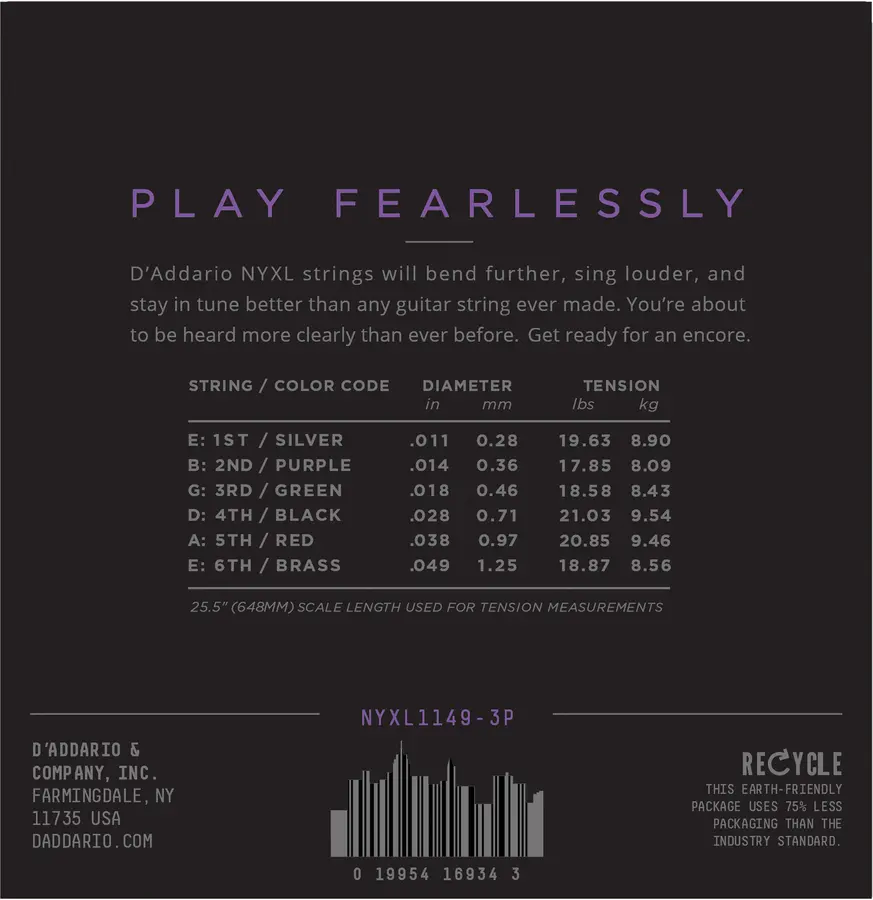 D'Addario NYXL1149-3P (011-049) 