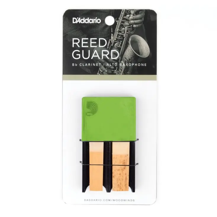 D'Addario DRGRD4ACGR Etui til Flis Grønn For Bb & Eb Clarinet, Soprano & Alto Sax 