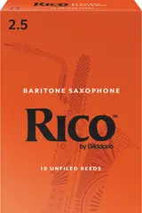 D'Addario RLA1025 Barytonsaksofon Flis Rico Baritone Saxophone 2.5 10 Pack