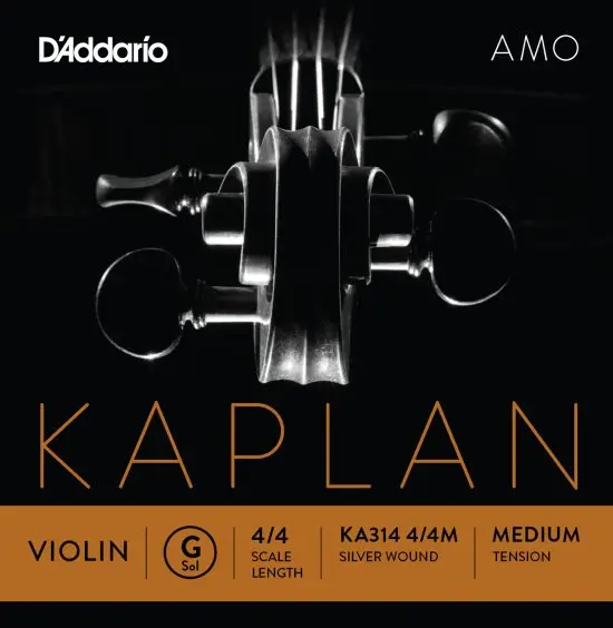 D'Addario KA314 4/4M fiolin streng Kaplan Amo G-silver 4/4 10.5 