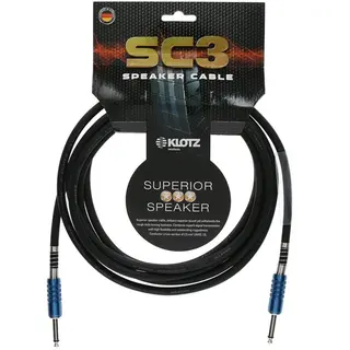 Klotz Høytt kabel SC3 2x2,5mm2 Jack-Jack 1m