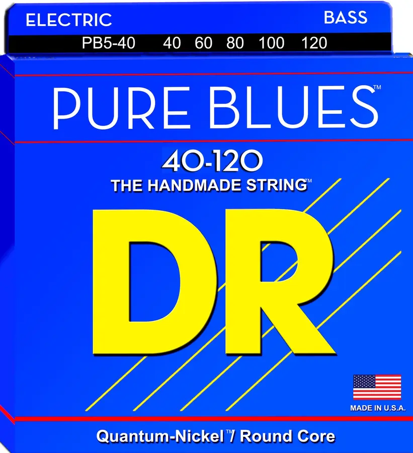 DR Strings PB5-40 Pure Blues (040-120) Light 5 - String 