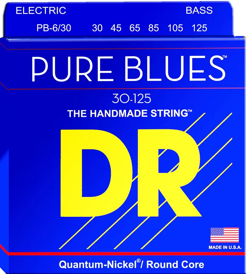 DR Strings PB6-30 Pure Blues (030-125) Medium 6 - string 