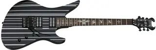 Schecter Synyster Standard Gloss Black with Silver Pin Stripes