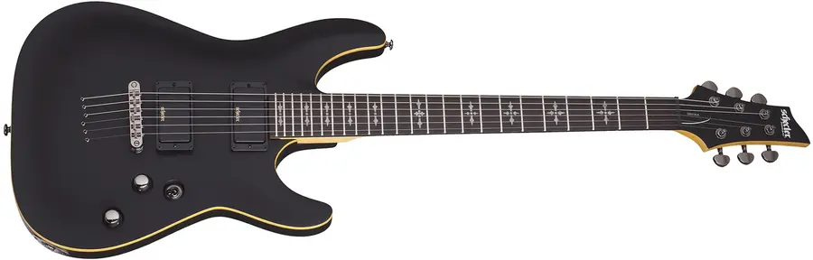 Schecter Demon 6 2018 Aged Black Satin 