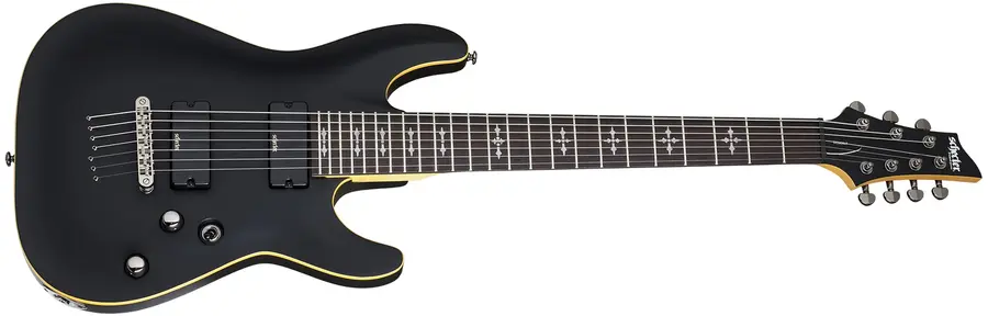 Schecter Demon-7  Aged Black Satin 