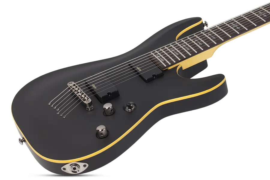 Schecter Demon-7  Aged Black Satin 