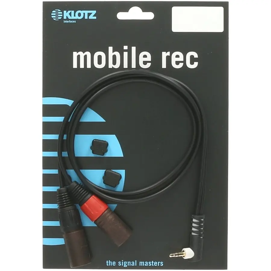 Klotz AY9A0300 Y-kabel Stereo Minijack vinkel - X2 XLR han 3m 