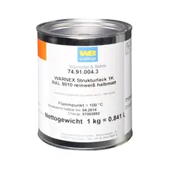 Warnex 0131 White Texture Paint white 1 kg