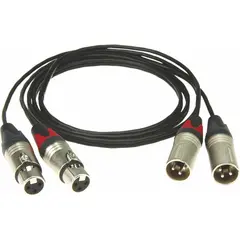 Klotz SXX-010 stereo mikrofonkabel 2xXLRF-2xXLRM 1 m