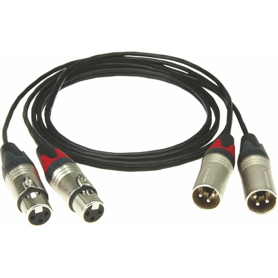 Klotz SXX-010 stereo mikrofonkabel 2xXLRF-2xXLRM 1 m 